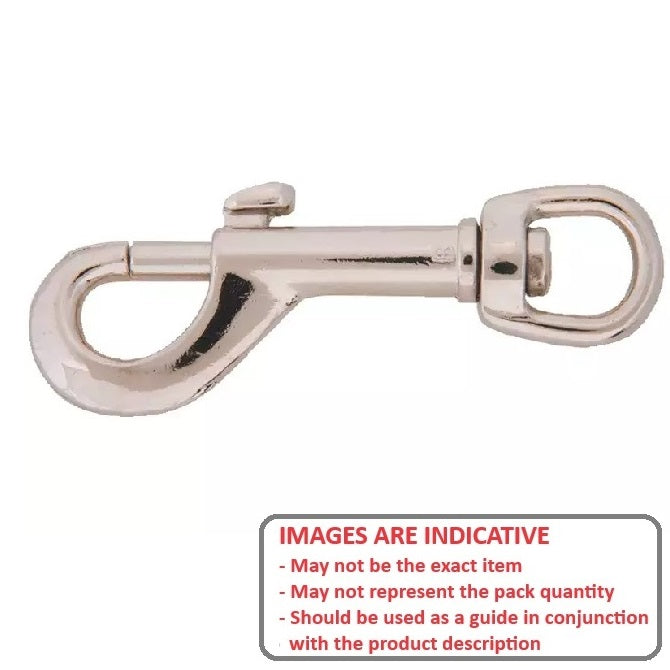 1087427 | BA-265RS (Each) --- Swivel Eye Leash Snaps - 9.525x76.2x6.35 mm - Steel Snap