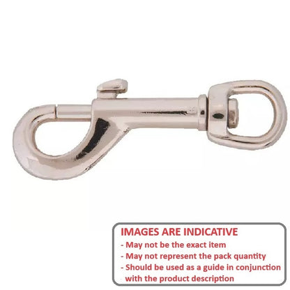 1087427 | BA-265RS (Each) --- Swivel Eye Leash Snaps - 9.525x76.2x6.35 mm - Steel Snap