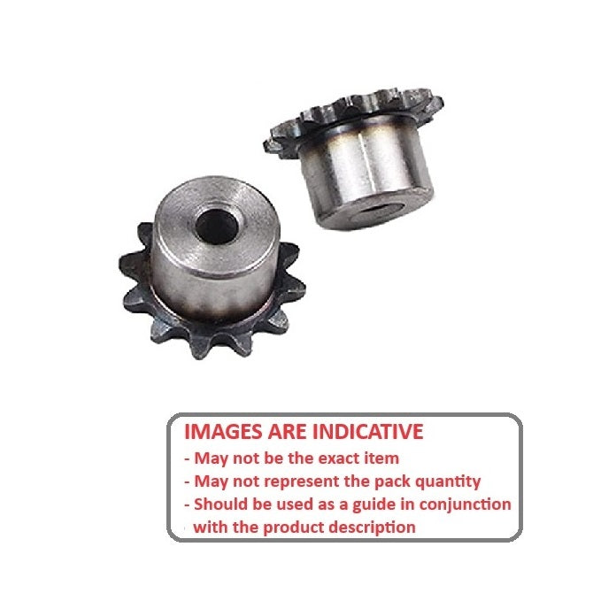 1109097 | SP1-127-078B-015-PB-C (PK-2) --- Roller Chain Sprockets - 15 tooth - 60.61x41 mm Simplex - Carbon Steel Sprocket
