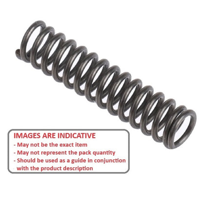 1094080 | CS-1067-0254-11-M-C (PK-2) --- Compression Springs - 10.67x25.4x1.14 mm Music Wire - Carbon Spring Steel