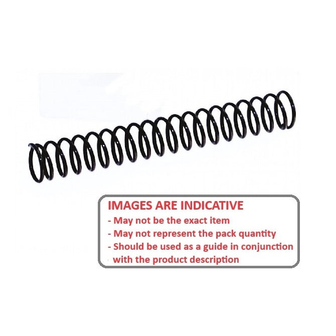 1105135 | CS-1270-2540-22-M (250 Pcs) --- Compression Springs - 12.7 mm x 254 mm x 2.18 mm