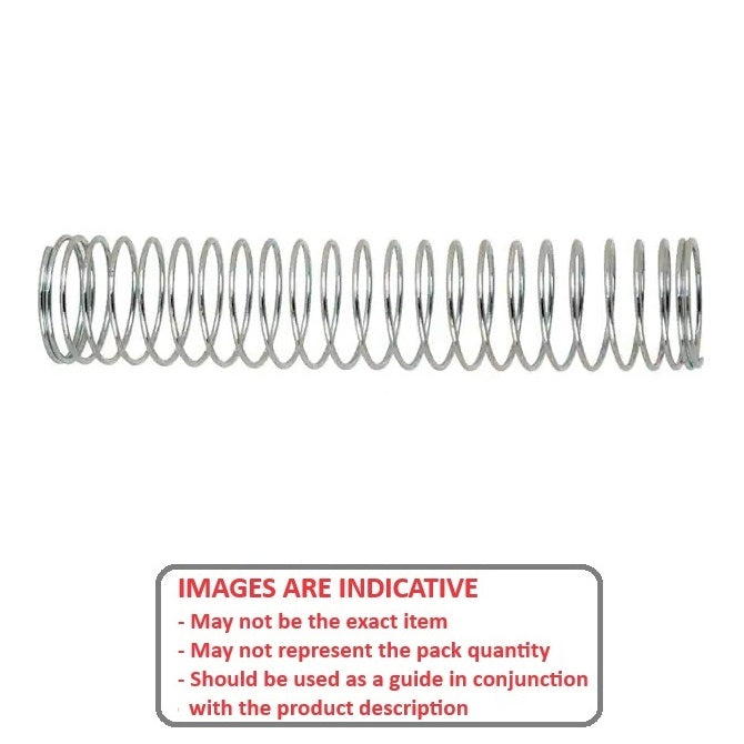 1049690 | CS-0383-0055-06-S2-C (PK-2) --- Compression Springs - 3.83x5.5x0.63 mm - Stainless Steel 302/304 Similar to A2 or 18-8 Spring