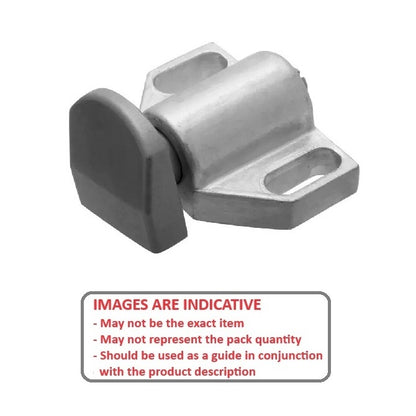 1055893 | DS-60RS (Each) --- Spring Flat Button Stops - 4.54 Kg - 23.81x17.46 mm