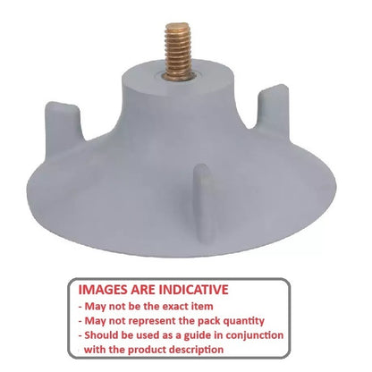 1187000 | A-55RS (Each) --- Suction Cups - 95.3x34.9 mm - 5/16-18 x 5/8 Stud - EPDM Rubber Suction Cup