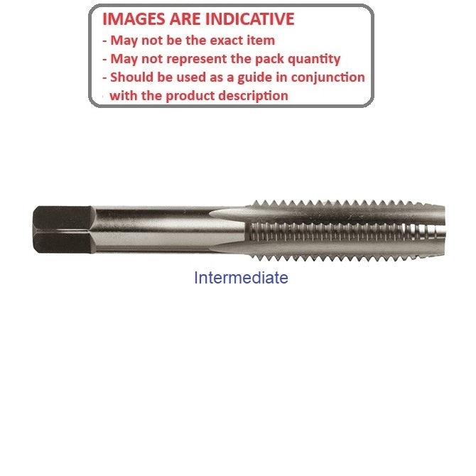 1063507 | TPC-055C-I (Each) --- Threading Tools - 12-24 UNC - 5.49mm - 1.058 mm / 24 TPI - Intermediate Hand Taps - Carbon Steel Tap