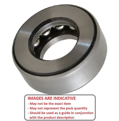 1086809 | T-0095-0266-BND (Each) --- Thrust Ball Bearings - 9.525x26.594x9.119 mm / 10.16 mm Banded - Carbon Steel Bearing