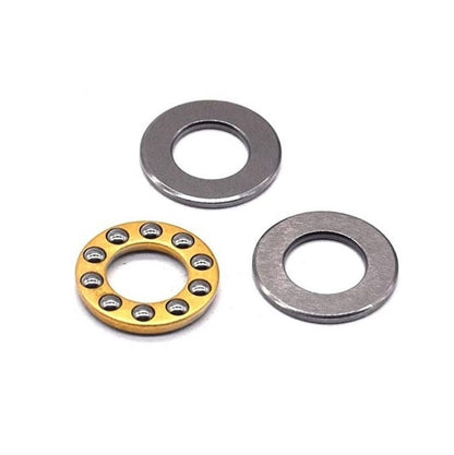 1075231 | T-0070-0150-F-BR (Each) --- Thrust Ball Bearings - 7x15x5 mm / 7 mm Flat - Chrome Steel Bearing