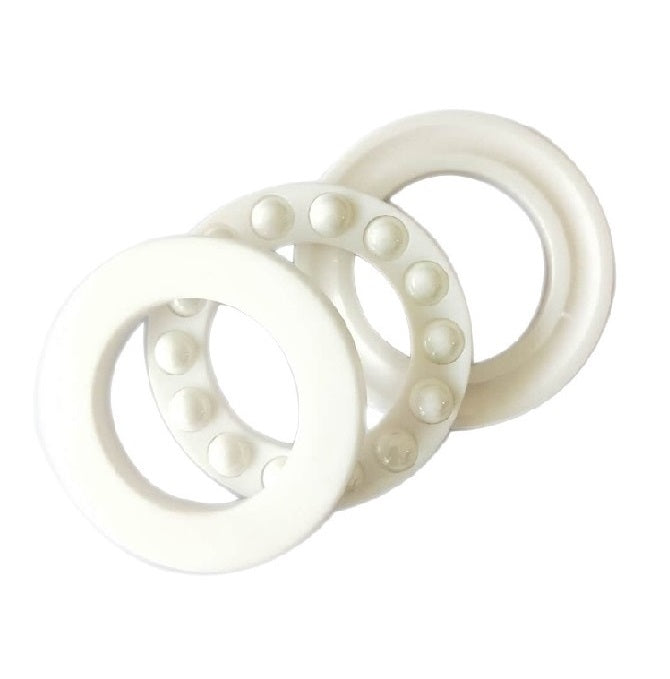 Thrust Ball Bearings - 20x35x10 mm / 21 mm Grooved - Ceramic Zirconia ZrO2