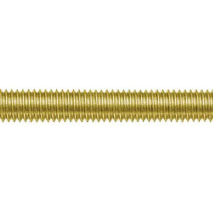 1049681 | AT035C-0914-BR (Length) --- Allthread Threaded Rod - 6-32 UNC - 3.5mm - 0.794 mm / 32 TPI 914.4 mm - Brass