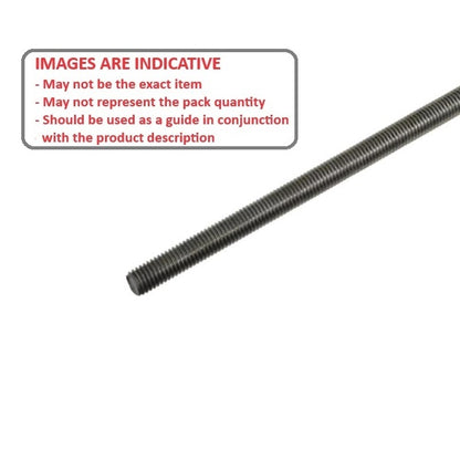 1066492 | AT060M-1000-M (Length) --- Allthread Threaded Rod - M6 (6x1mm) x  1.000 mm / 25.4 TPI x 1000 mm