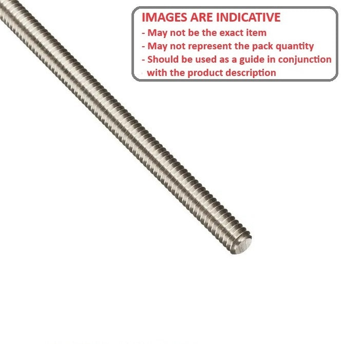 1129784 | AT240M-1000-S3 (Each) --- Allthread Threaded Rod - M24 - 24x3mm - 3.000 mm / 8.46 TPI 1000 mm - Stainless Steel 303/304 Similar to A2, 18-8 HRB80