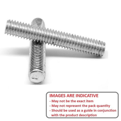 1042991 | AT029C-0051-S4 (PK-2) --- Threaded Studs Threaded Rod - 4-40 UNC - 2.85mm - 50.8 mm - 18-8 Stainless Steel Stud