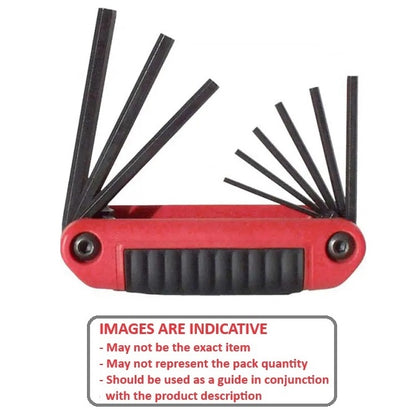 1231354 | AHK-20919RS (Each) --- Keys and Screwdrivers Tools - Hex Keys - Ball Type 5/64, 3/32, 7/64, 1/8, 9/64, 5/32, 3/16, 7/32, 1/4 - 9 Keys Foldup Sets