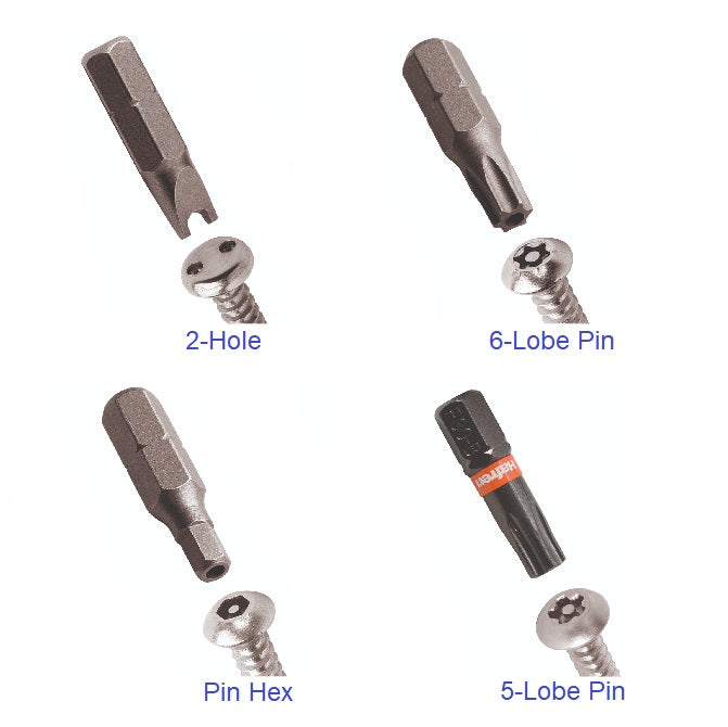 1067132 | TL-SEC-0600-PVSP-PB --- Screw - M6 (Size 2) Post Combination Square Phillips Power Bit