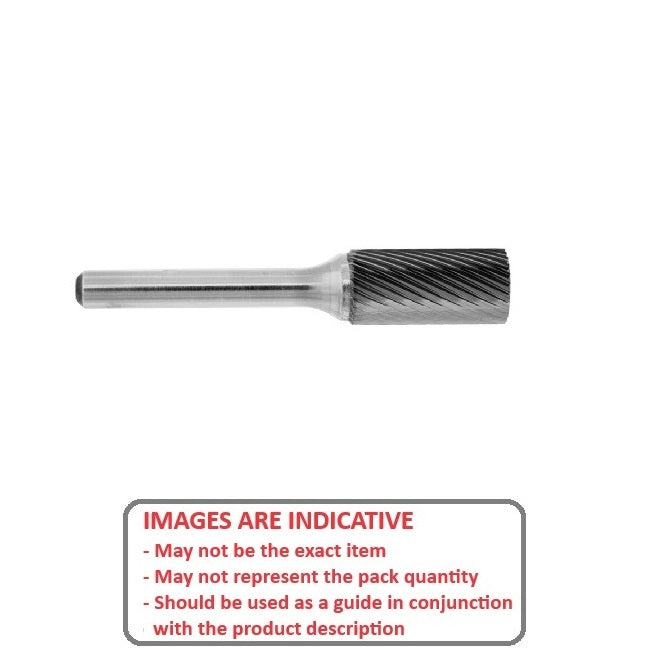 1231442 | GAR60021RS (Each) --- Rotary Files Tools - Type Cylindrical 6.35 - 15.875 Aluminium Cut - Carbon Steel File