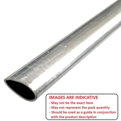 1074143 | 0T-0064-STLN-AL-0880 (Each) --- Streamline Tube - 6.35x3.25 mm - 880  - Aluminium