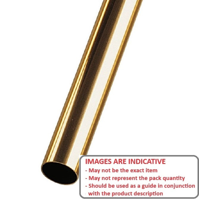 1079102 | 0T-0080-0071-0300-BR (2 Pcs) --- Round Tube - 8x7.1x300 mm - Brass