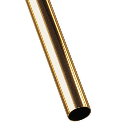 1050973 | 0T-0039-0033-0914-BR (Each) --- Round Tube - 3.97x3.26x914.4 mm - Brass