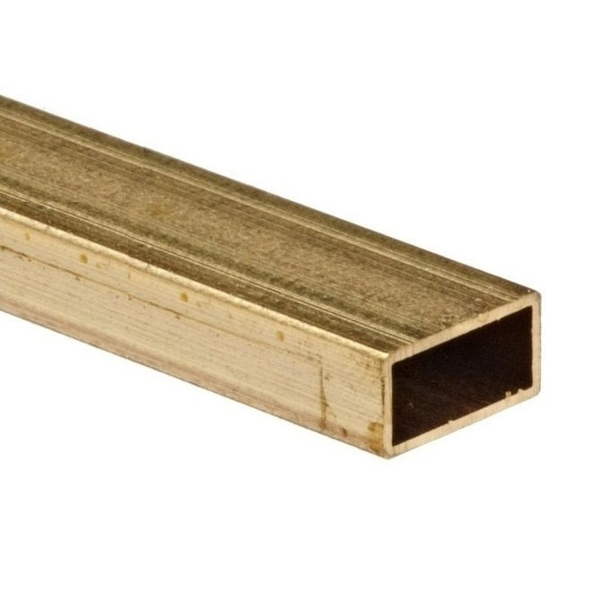 Rectangular Tube - 3.97x7.94x304.8 mm - Brass