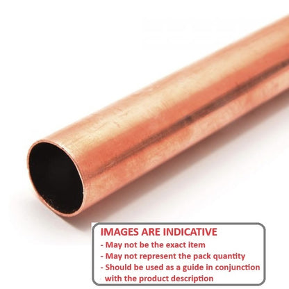 1070277 | 0T-0064-0056-0300-COP (Each) --- Round Tube - 6.35x5.64x304.8 mm - Copper
