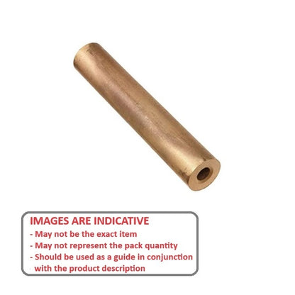 1146997 | 0T-0349-0222-0165-SB (Each) --- Round Tube - 34.93x22.23x165.1 mm Sintered Bronze - Bronze SAE 841 Sintered