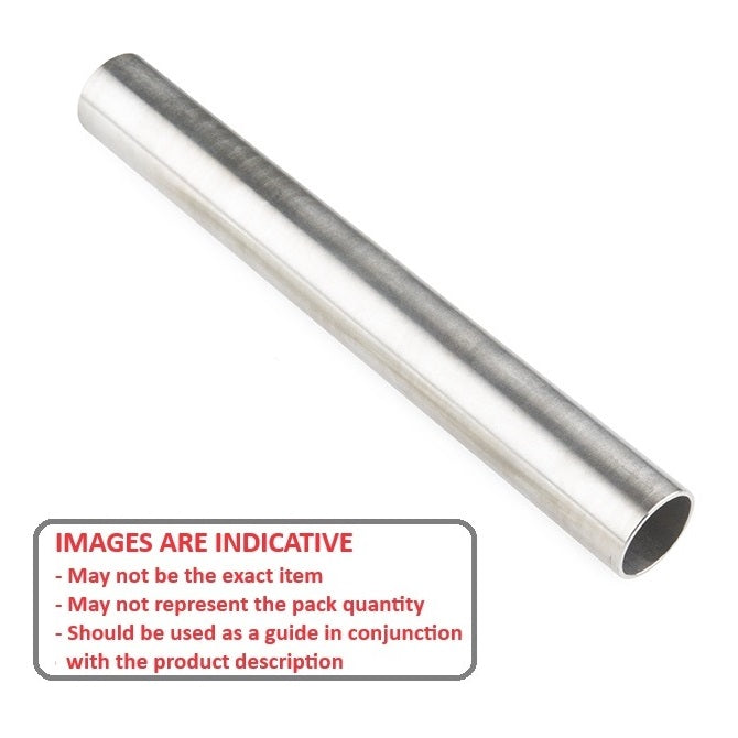 1100991 | 0T-0127-0111-0300-SS304 (Each) --- Round Tube - 12.7x11.11x304.8 mm - Stainless Steel 303 PV Similar to A2, 304, 18-8