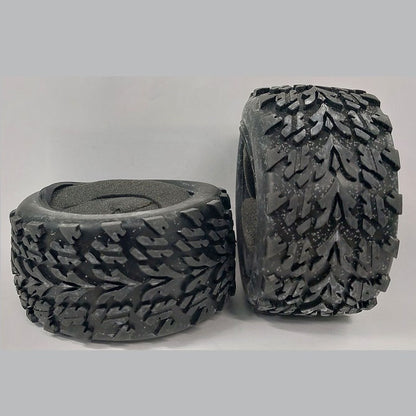 1232930 | TY-XM-085-52-C (Pair) --- RC Car Tyres Hobby - Type Road Style Tread 85x52 mm Tenth Scale - Plastic Tyre