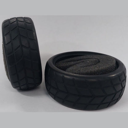 1232721 | TY-XR-063-26-Y (Per Card) --- RC Car Tyres Hobby - Type Y Pattern 63x26 mm Tenth Scale - Natural Rubber Tyre