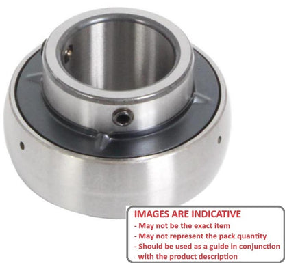 1145101 | UC206-20 (Each) --- Spherical OD Bearings - 31.75x62x38.1 mm Suits Cast Iron Housings - Chrome Steel Bearing