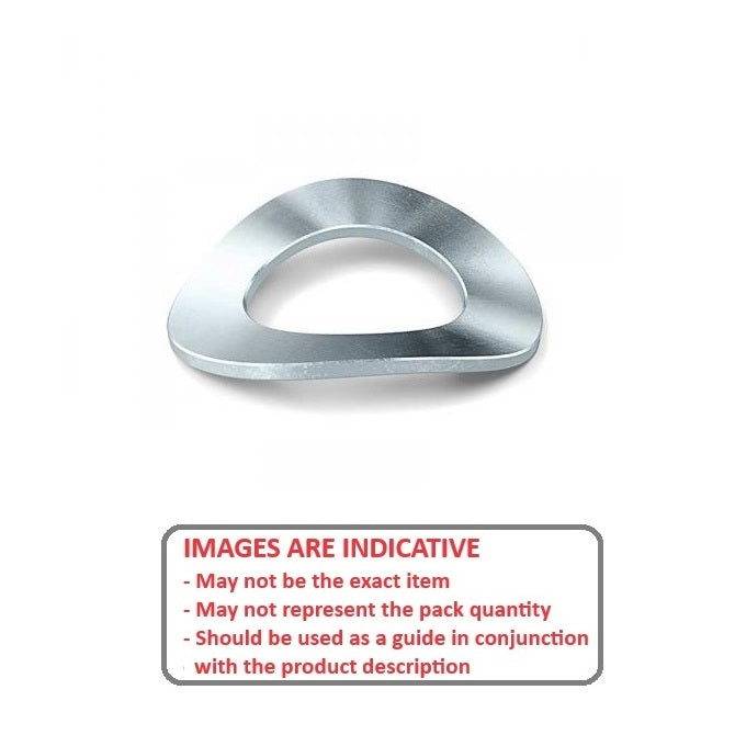 1131658 | W0240-T-044-041-W2-CZ (PK-35) --- Spring Washers - 24x44x4.1 mm Wave - Carbon Spring Steel Zinc Plated Washer