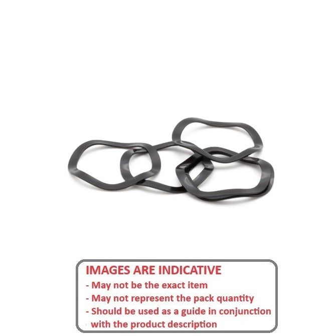 1172220 | W0634-T-084-000-W3-C (Each) --- Spring Washers - 63.4x83.7x8 mm Wave - Carbon Spring Steel - Phosphate Coated Washer