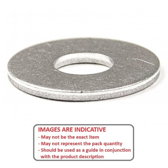 1063177 | W0048-F-013-008-AL (Pack of 10)  --- Flat Washers - 4.762x12.7x0.81 mm Precision Shim - Aluminium Washer