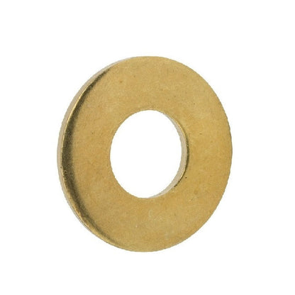 1052494 | W0040-F-009-008-BR (PK-10) --- Flat Washers - 4x9x0.8 mm Commercial - Brass Washer
