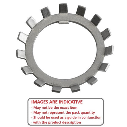 1148904 | WLB035-056-17-BI (PK-2) --- Lock Washers - 35x55.56 mm - 15 Nr. Tabbed - Carbon Spring Steel Washer