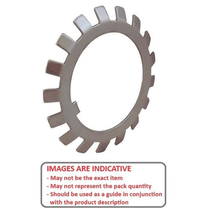 1125017 | WLB020-036-10-ST (PK-5) --- Lock Washers - 20x36 mm - 11 Nr. Tabbed - Carbon Spring Steel Washer