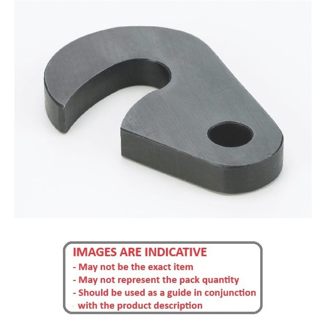 1134475 | W0254-CSW-C (Each) --- C Washers - 25.4x19.05x27.76 mm Swing - Carbon Spring Steel Self Finish Washer