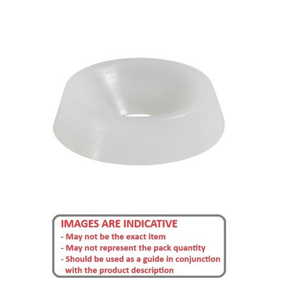 1049517 | W0035-CU-011-025-NY (PK-60) --- Cup Washers - 3.5x11.1x2.5 mm - Nylon Zytel 101 Washer