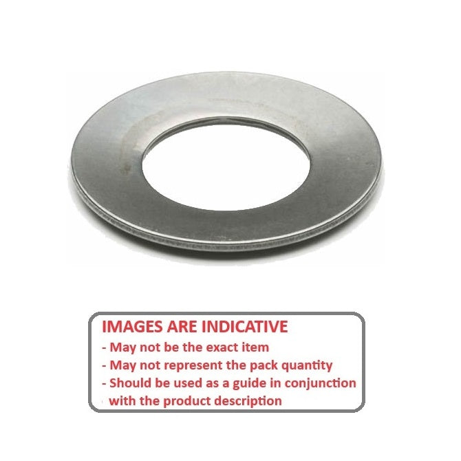 1146666 | W0254-D-035-005-BB-C (Each) --- Disc Spring Washers - 34.5x25x0.5 mm Ball Bearing Type - Carbon Steel Washer