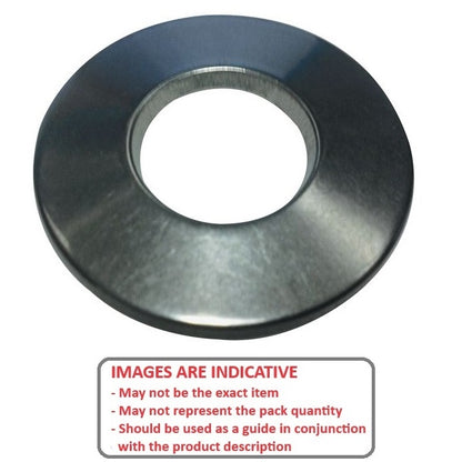 1118498 | W0099-D-018-020-F-C (Each) --- Disc Spring Washers - 18.1x9.9x2.03 mm Flange Locking Type - Carbon Spring Steel Self Finish Washer