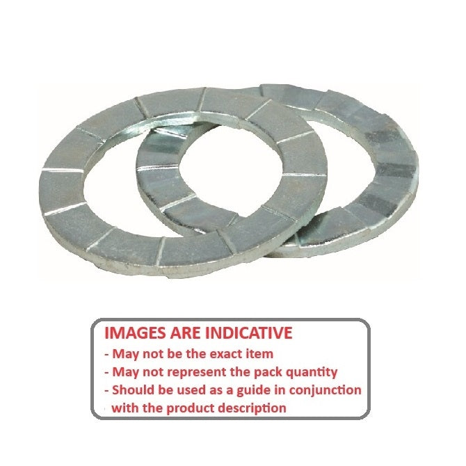 1060633 | W0050-LK-010-020-D-S2 (PAIR) --- Disk Lock Washers - 5x10.18x2.03 mm - Stainless Steel 302 Similar to A2, 304, 18-8 Washer