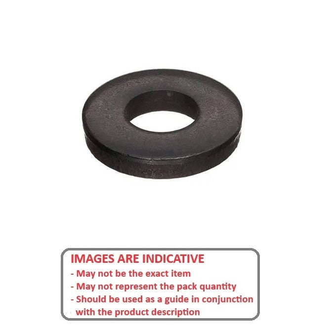 1087821 | W0080-F-023-040-HS (Each) --- Flat Washers - 8x23x4 mm Commercial - Carbon Spring Steel Self Finish Washer