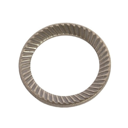 Serrated Washers - 8x13x0.8 mm - Carbon Spring Steel Self Finish