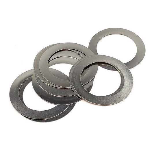 Flat Washers - 4x8x0.1 mm Precision Shim - Carbon Spring Steel Self Finish Washer