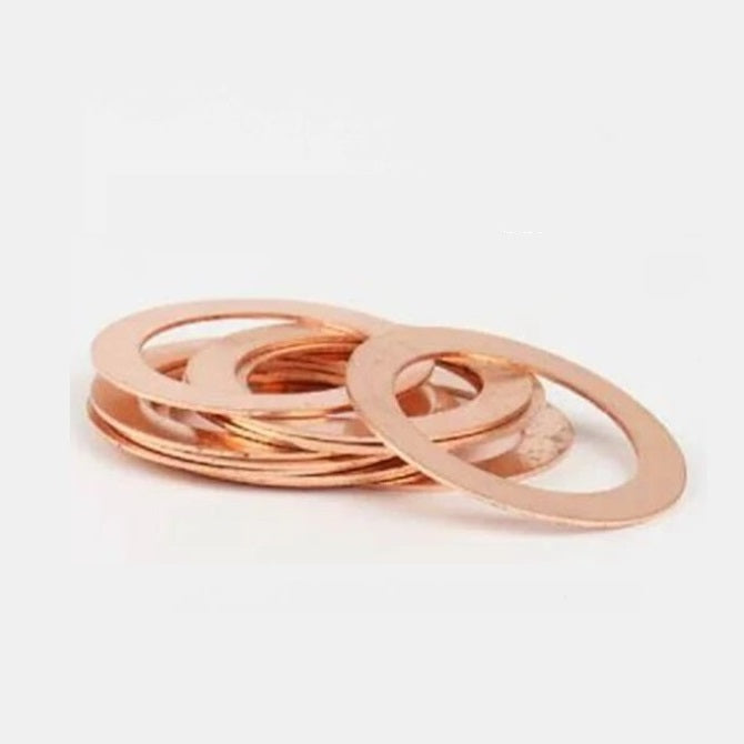 Flat Washers - 6.35x9.525x0.127 mm Precision Shim - Copper 110 Washer