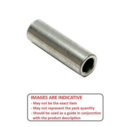 1055677 | W0042-F-006-191-AL (PK-1645) --- Through Bore Round Spacers - 4.22x6.35x19.05 mm - Aluminium Spacer