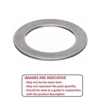 1131213 | W0200-FP-028-0120-CL (Pack of 10)  --- Flat Washers - 20x28x1.2 mm Precision Shim - Carbon Spring Steel Self Finish Washer