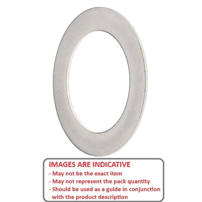 1081329 | W0070-FP-013-0100-S4 (Pack of 100)  --- Flat Washers - 7x13x1 mm Precision Shim - Stainless Steel 304 Similar to A2, 18-8 HRB80 Washer