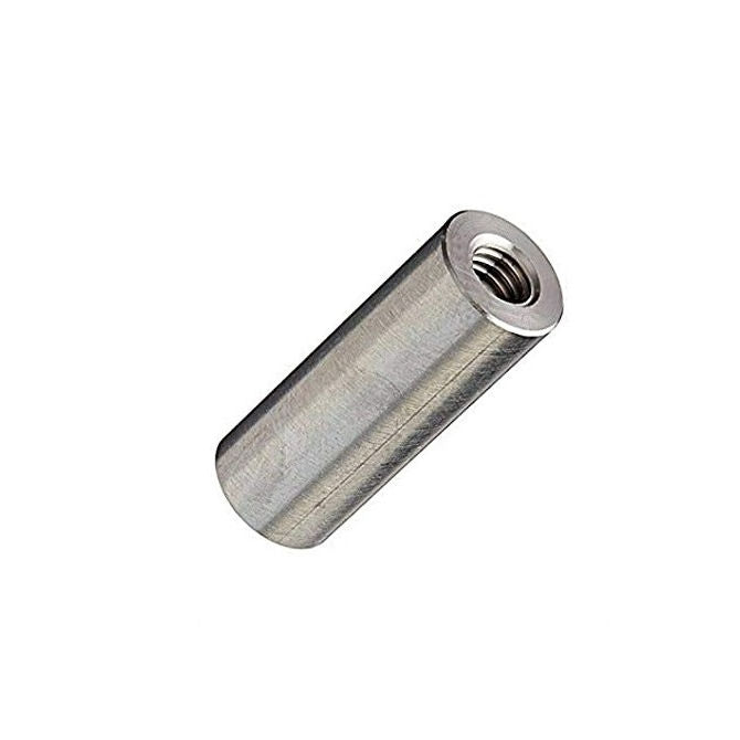 1049815 | SRD-T-0350C-06-019-S3 (PK-2) --- Threaded Spacers - 6-32 UNC - 3.5mm - 6.35x19.05 mm Round - Stainless Steel Grade 303/304 HRB80 Spacer