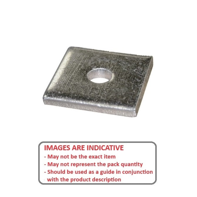 1104281 | W0127-SQ-051-064-S4 --- Washers - 12.7 mm x 50.8 mm x 6.35 mm