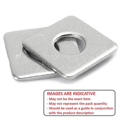 1112504 | W0159-SQ-051-064-C --- Square Washers - 15.875 mm x 50.8 mm x 6.35 mm